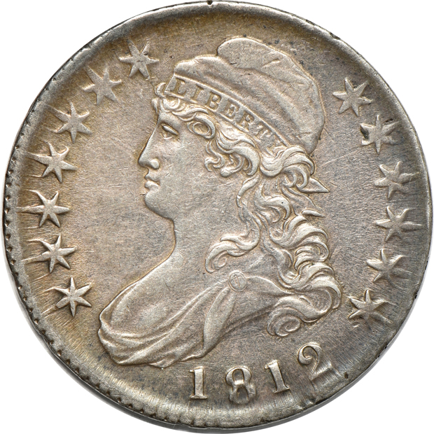Five early half-dollars