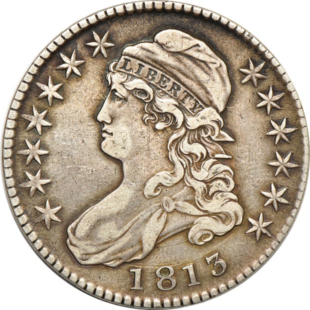 Five early half-dollars