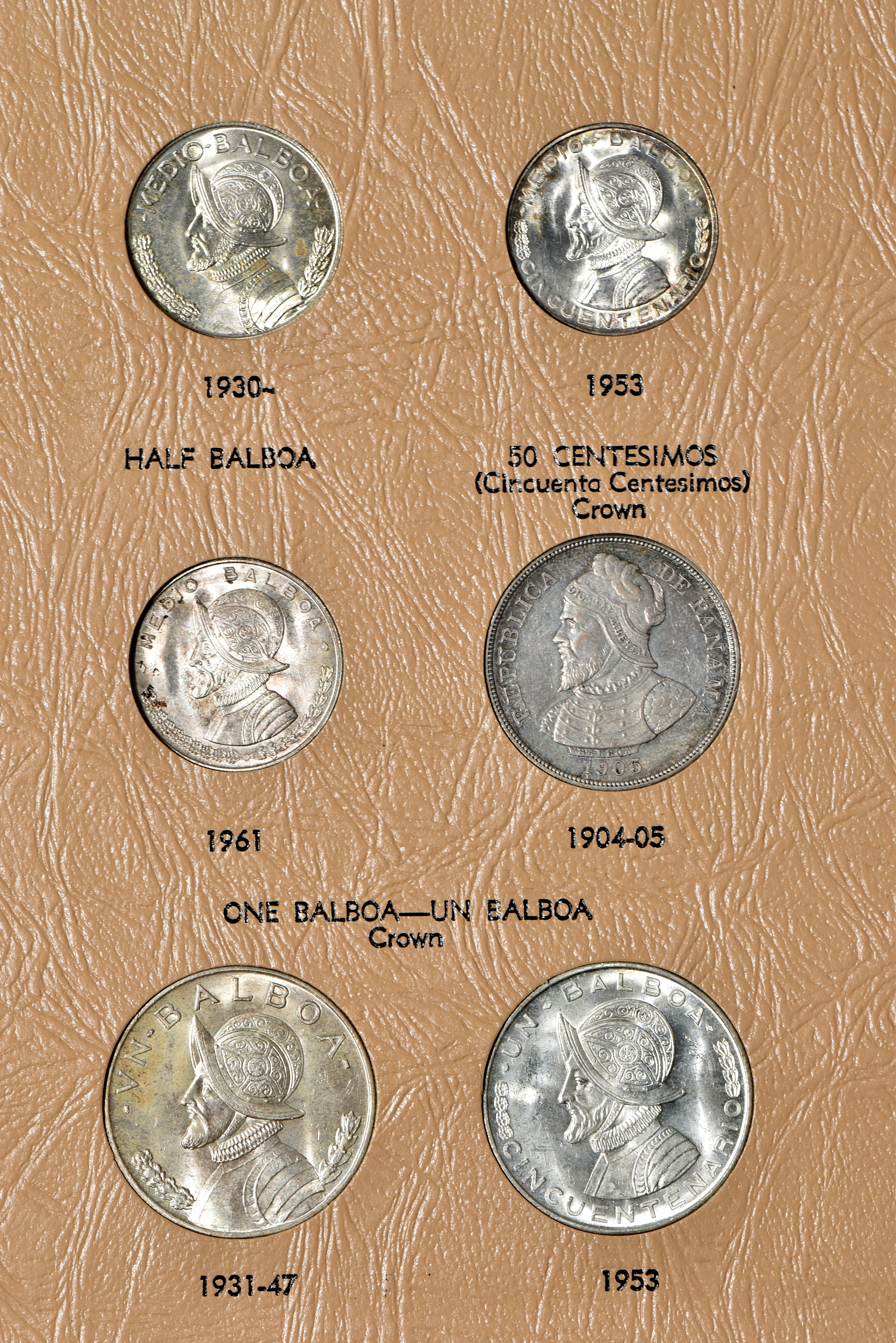 Multiple - Partial collection of Panama type, Australia type, and New Zealand type in three separate Dansco albums.  Total of 109 coins.