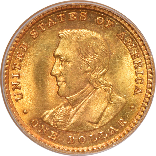 1905 Lewis & Clark $1 PCGS MS-65