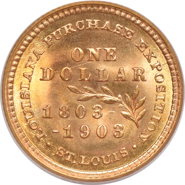 1903 Louisiana Purchase McKinley $1 PCGS MS-66