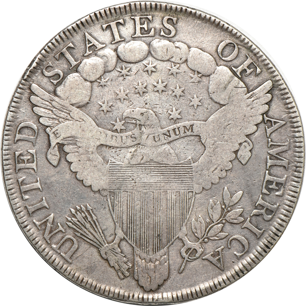 1799/8 15 Stars Reverse VF details/environmental damage