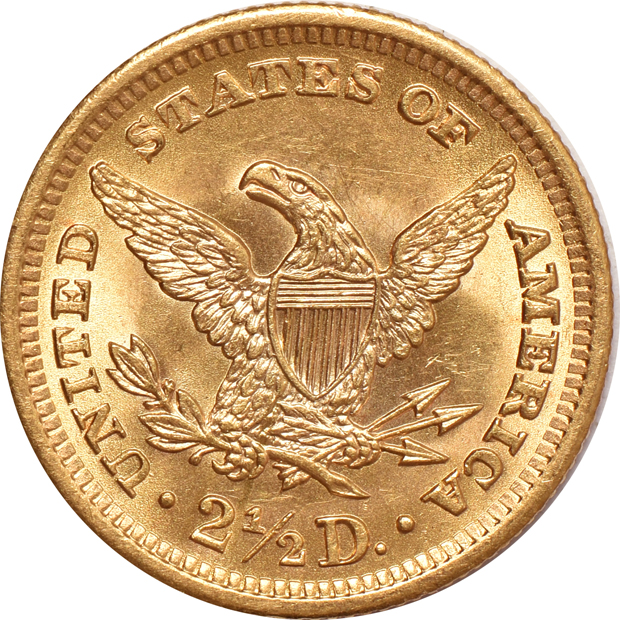 1905 Liberty quarter-eagle CHOICE UNC, and a 1927 Indian quarter-eagle AU details/cleaned