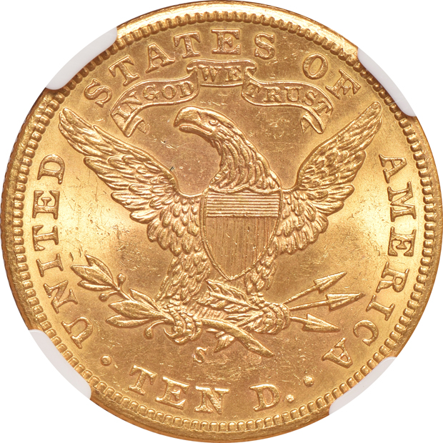 1901 and 1901-S NGC MS-62, and a 1907 Liberty PCGS MS-62