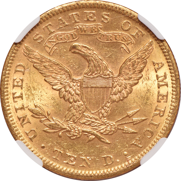 1889-S, 1897, and 1899, all NGC MS-62