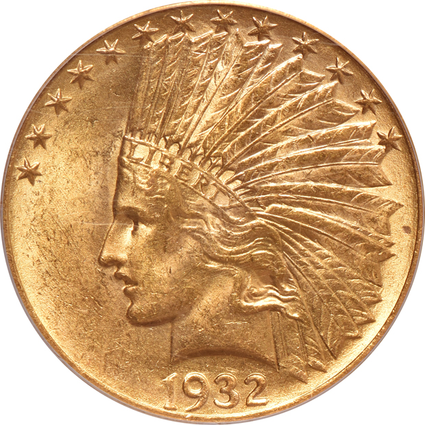 1910, 1910-D, and a 1932, all PCGS MS-62