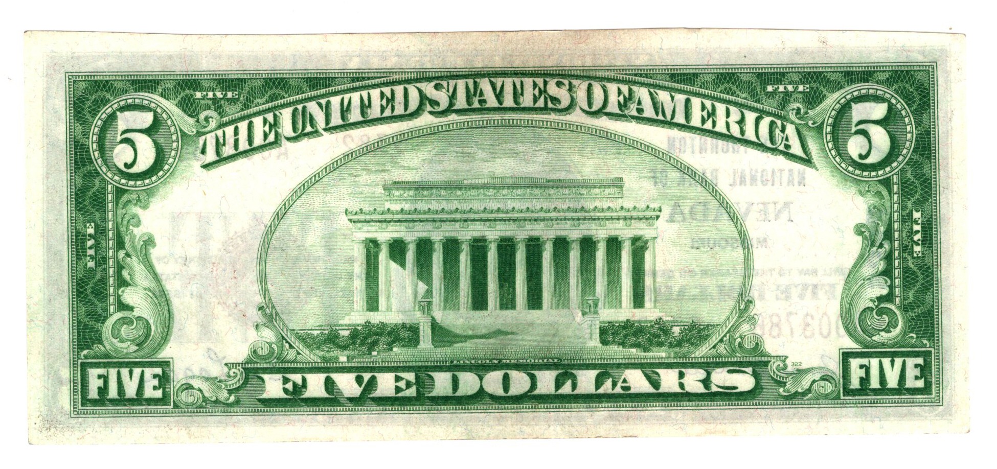 1929 $5 Type 2 - Nevada, MO Charter #9382 - ChCU