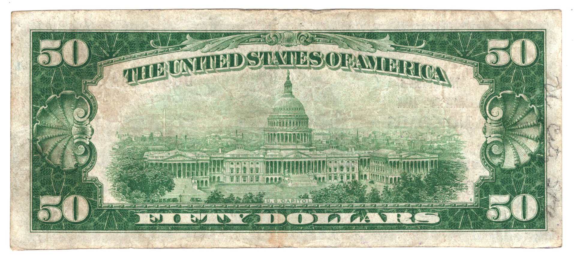 1929 $50 Type 1 - Nokomis, IL Charter #1934 - VF