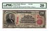 1902 $20 Red Seal - St. Joseph, MO Charter #8021 - PMG VF-20