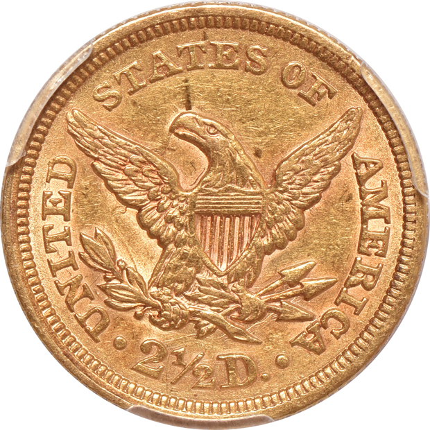 1861 Old Reverse - Type 1 PCGS AU details/cleaned