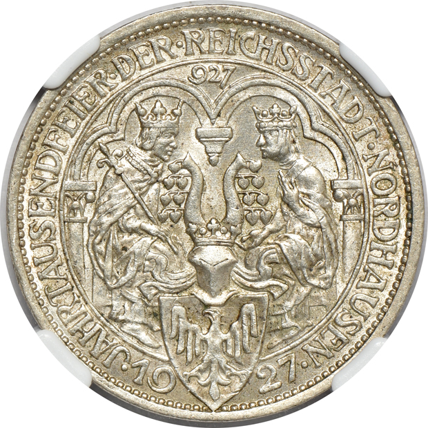 Germany - Five silver coins certified by NGC