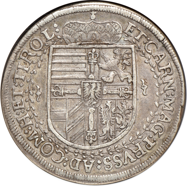 Austria - 1618-CO taler, Dav-3324 Hall - NGC AU-55