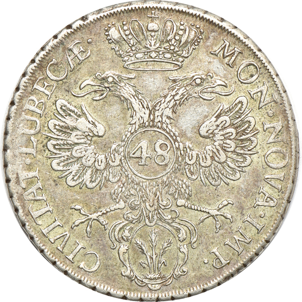 Germany - 1714-CG 1/2 thaler Prussia - VF details/PVC, 1752-JJJ taler Lubeck VF details/PVC, and a 1790-IEC taler Saxony VF details/PVC