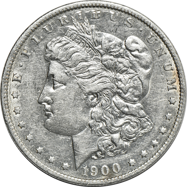 Twelve 1900-O/CC F to XF details/cleaned