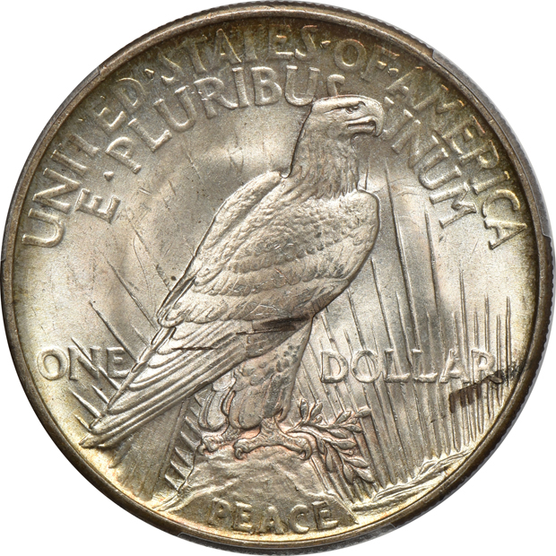 1921 Peace, High Relief PCGS MS-64
