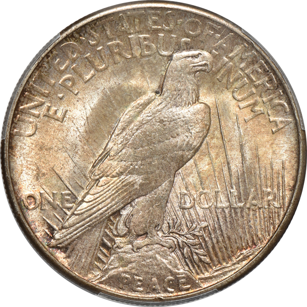 1921 Peace, High Relief PCGS MS-65