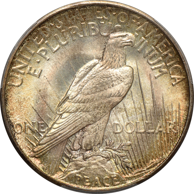 1921 Peace, High Relief PCGS MS-65