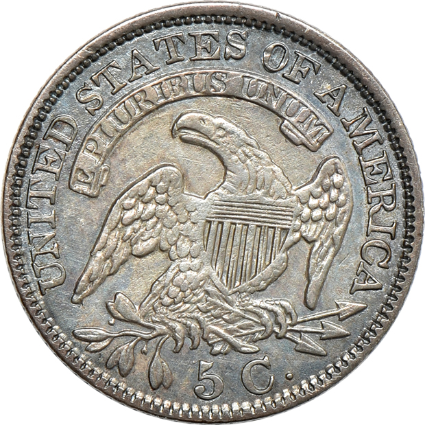 Capped Bust type set, as described