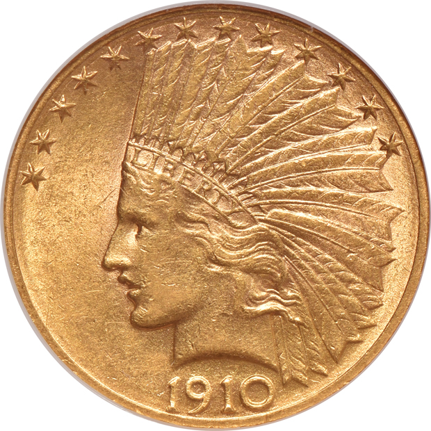 1910-D AU-58, 1910-S AU-55, and a 1911 AU-58, all NGC