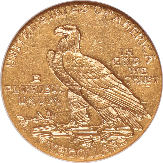 Four Indian half-eagles certified AU-55 by NGC