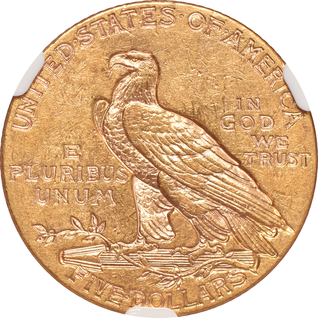 Four Indian half-eagles certified AU-55 by NGC