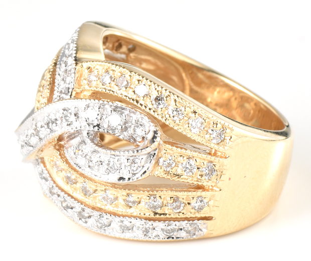 14K Two-Tone Sonia B. Diamond Ring