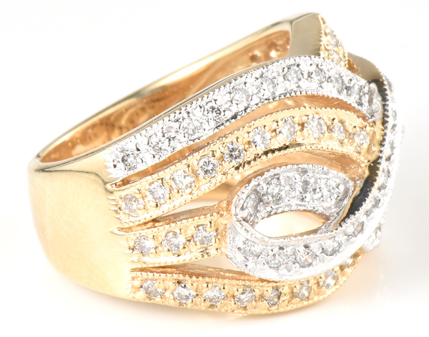 14K Two-Tone Sonia B. Diamond Ring
