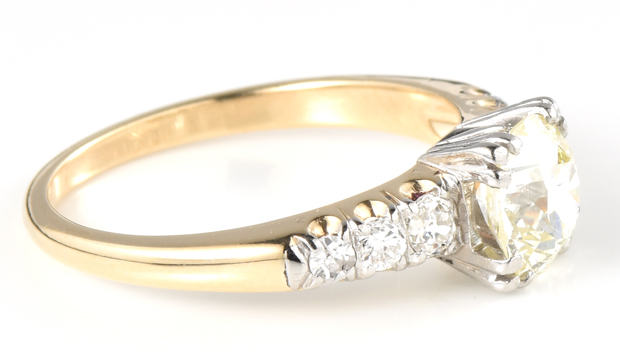 14K Yellow Gold Diamond Ring