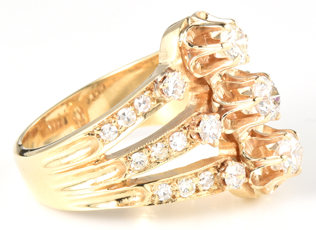 18K Yellow Gold Diamond Ring