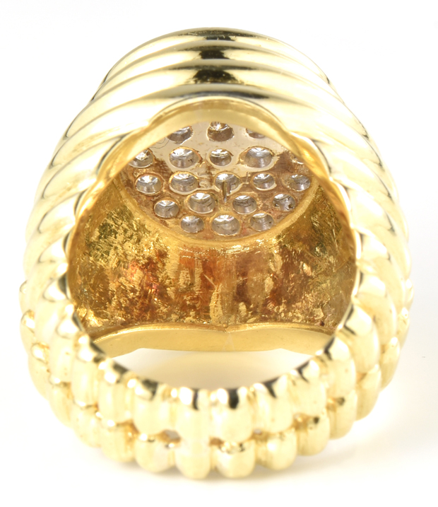 18K Yellow Gold Diamond Ring