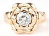 14K Rose Gold Diamond Ring