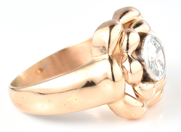 14K Rose Gold Diamond Ring