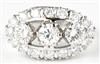 14K White Gold Diamond Ring
