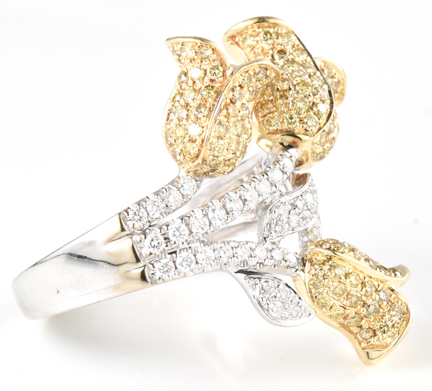 14K Two-Tone Diamond Ring