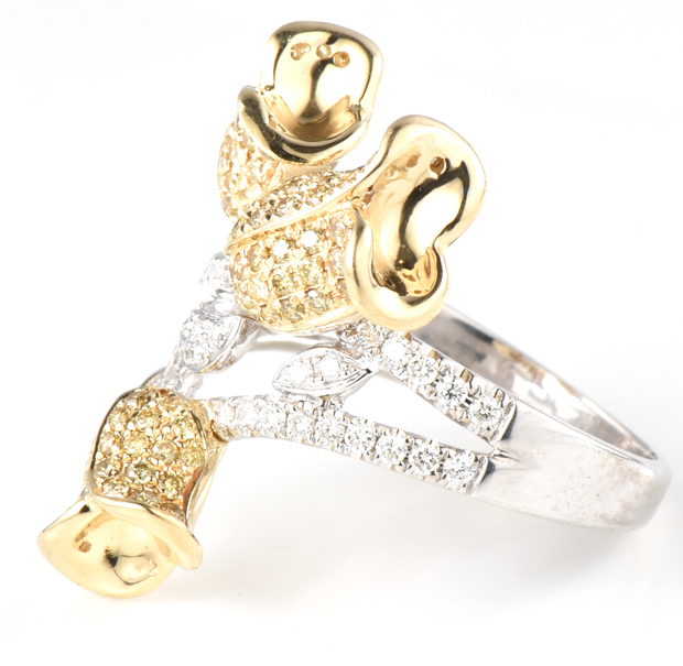 14K Two-Tone Diamond Ring