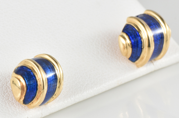 18K Yellow Gold Tiffany and Co. Earrings