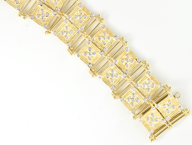 18K Yellow Gold Diamond Bracelet