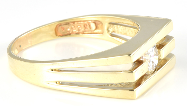 14K Yellow Gold Diamond Ring