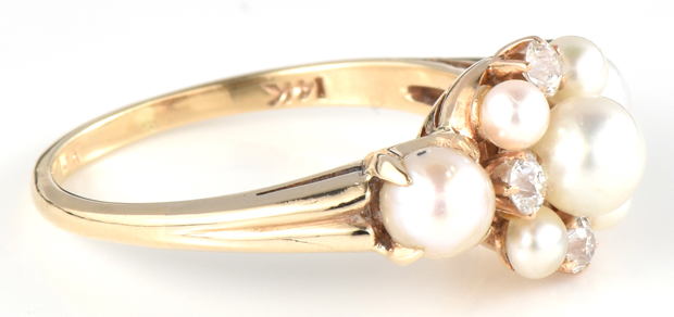 14K Yellow Gold Pearl Ring