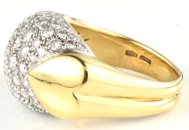 18K Yellow Gold Diamond Ring