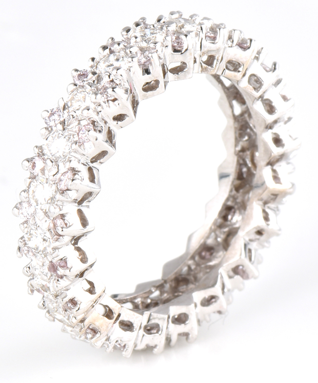 18K White Gold Diamond Eternity Band 