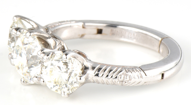 14K White Gold Diamond Ring
