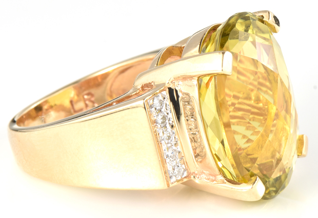 14K Yellow Gold Ring with a Citrine, GIA #2215087418