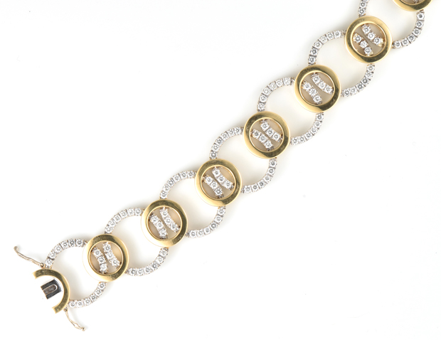 18K Two-Tone Diamond Bracelet