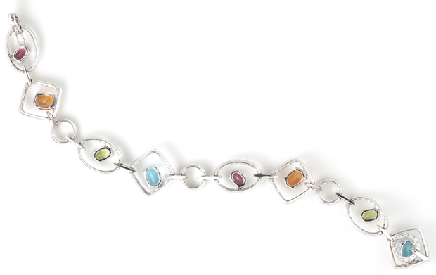 14K Yellow Gold Gemstone Bracelet