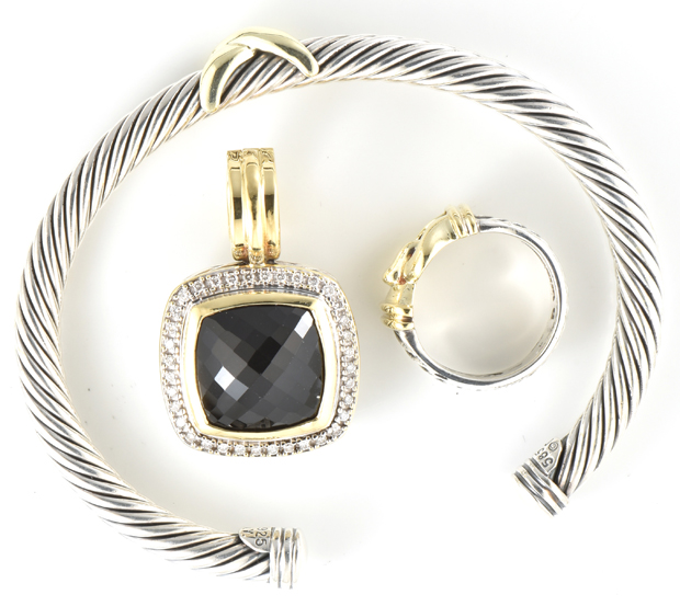 David Yurman Bracelet, Pendant and Ring 