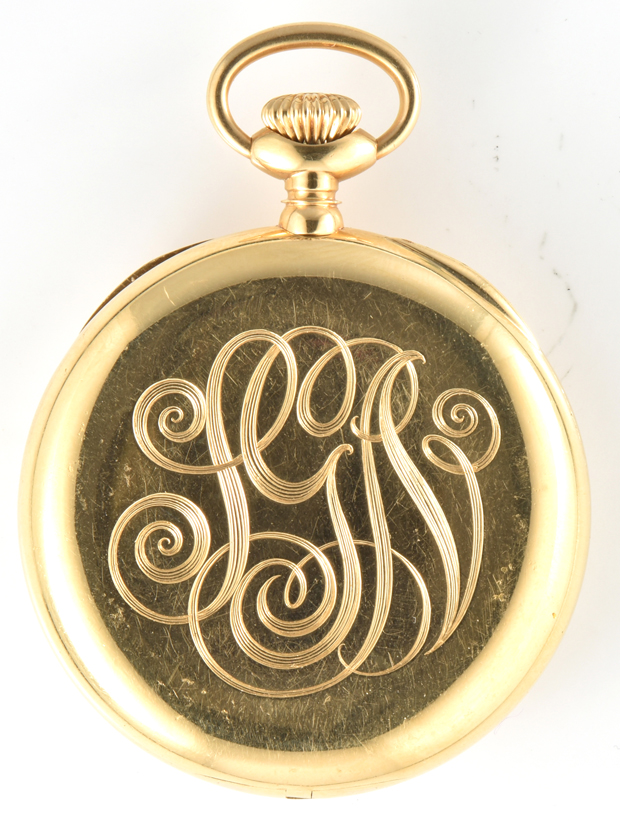 18K Yellow Gold J.E. Caldwell & Co. Man’s Pocket Watch