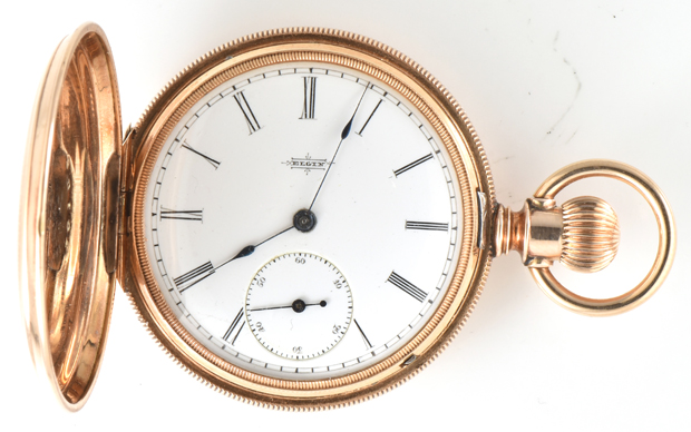 14K Yellow Gold Elgin Pocket Watch 