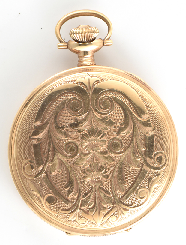 14K Yellow Gold Elgin Pocket Watch      