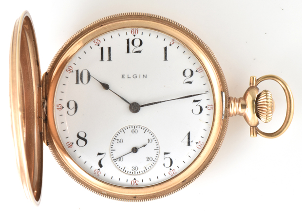 14K Yellow Gold Elgin Pocket Watch      